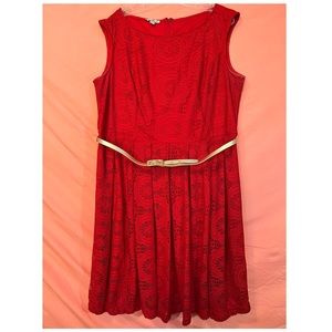Wmns Roz&Ali red dress size 18